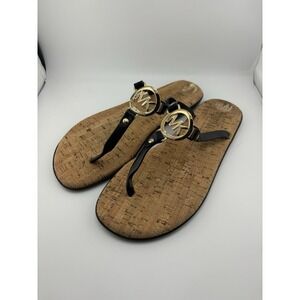 Michael Kors Carmen jelly thong sandals Womens Size 9 Us Black